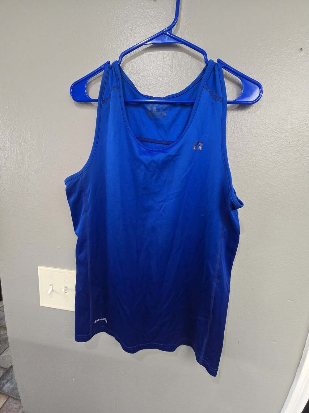 Russell Athletic Training Tank Top Size S Blue Dri-Power